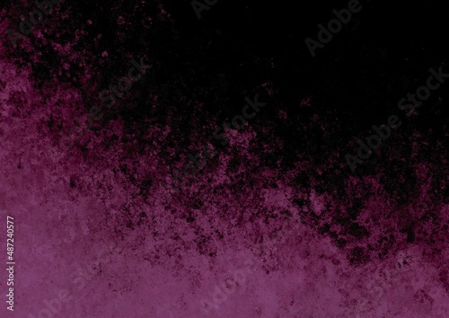 Black purple pink vintage old background with blur, gradient and watercolor texture. Color splashes, stains and brush strokes. Grunge texture. Background paper texture for vintage design.