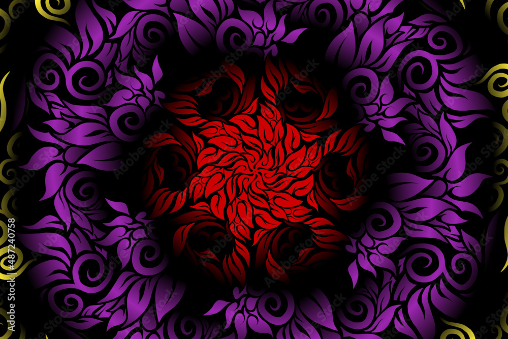 seamless colourful caleidoscope gradient flower art pattern of indonesian traditional tenun batik ethnic dayak ornament for wallpaper ads background sticker or clothing seamless colourful caleidoscope gradient flower art pattern of indonesian traditional tenun batik ethnic dayak ornament for wallpaper ads background sticker or clothing