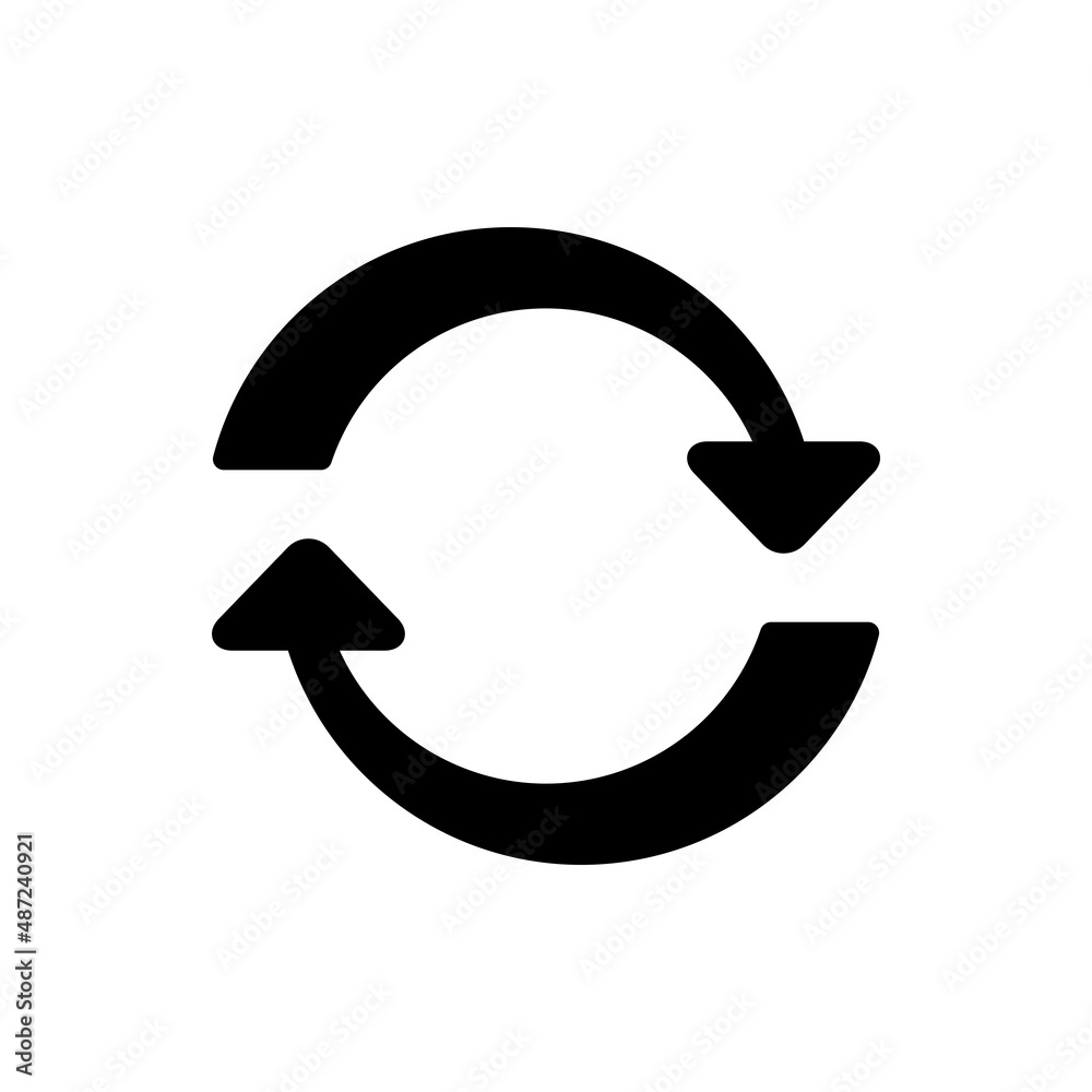 Sync, Repeat Icon Design Vector Template Illustration Sync, Repeat Icon Design Vector Template Illustration