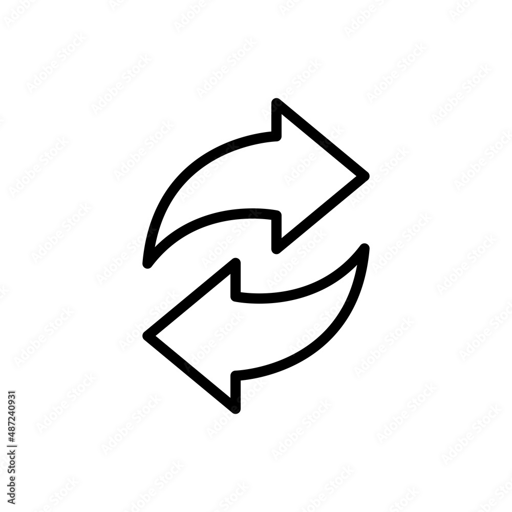 Sync, Repeat Icon Design Vector Template Illustration Sync, Repeat Icon Design Vector Template Illustration