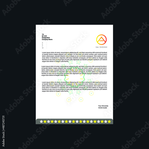 Creative Minimal Letterhead Design Template