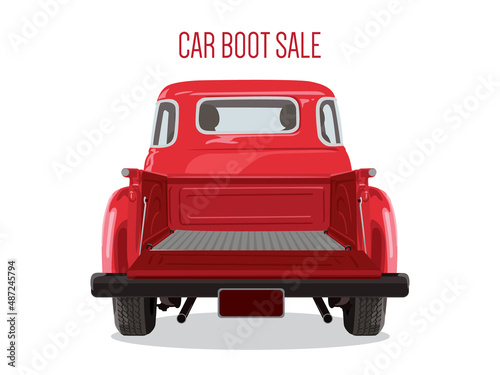 Car Boot Sale on illustration graphic vector