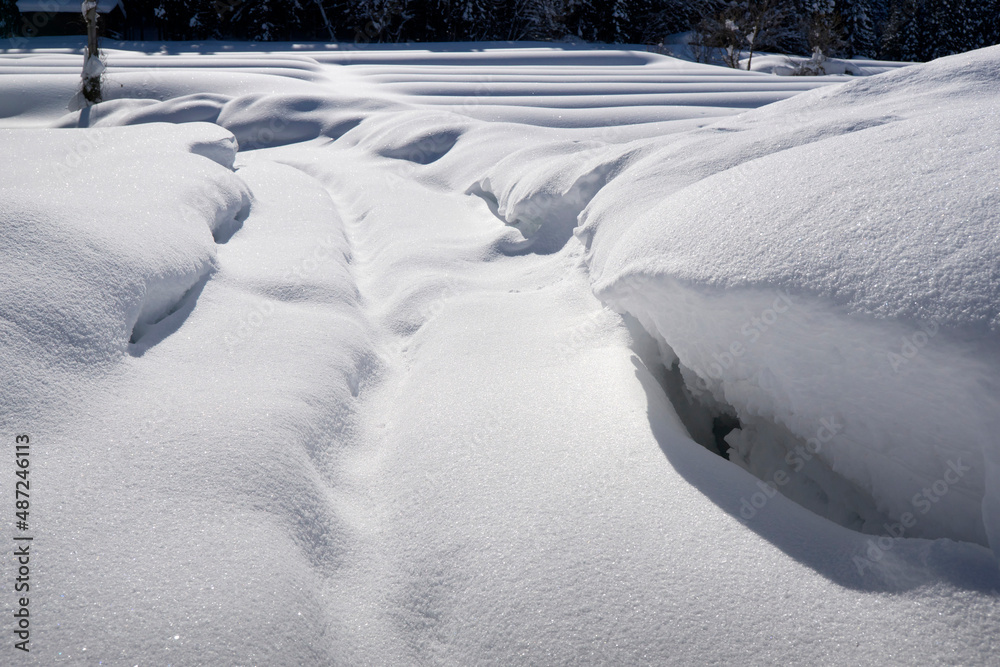 雪景色の白川郷