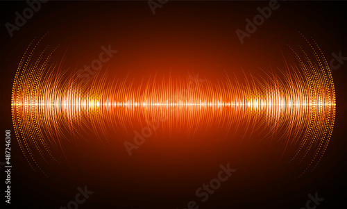 Sound waves oscillating dark light
