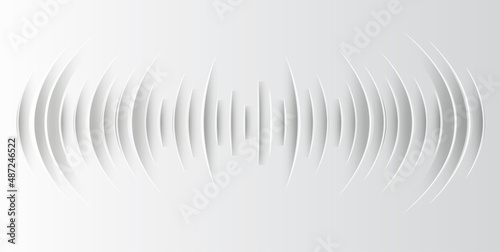 Sound waves oscillating dark light
