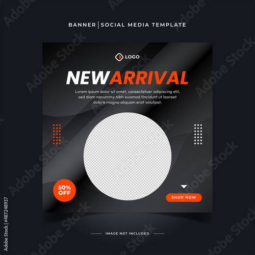 Shoes sale social media banner template