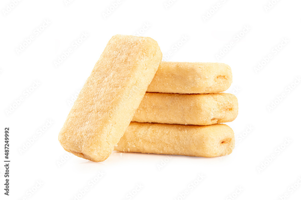 Rice crackers on white background. Rice crackers on white background.