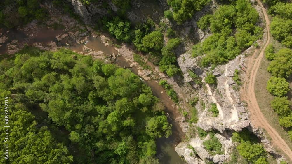 Emen Canyon drone flight in Eastern Europe Emen Canyon drone flight in Eastern Europe