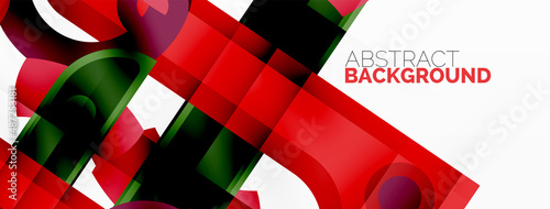 Color geometric stripes, lines abstract background. Minimal geometric template for wallpaper, banner, presentation