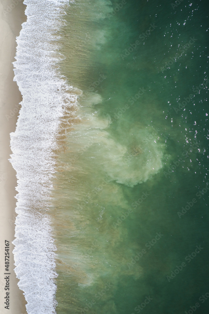 Rip Current shorebreak in California Beach Rip Current shorebreak in California Beach