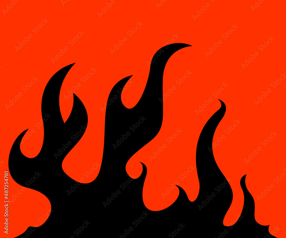 fire illustration for spicy food packaging design, fire, flame, flame background, illustration of a burning fire fire illustration for spicy food packaging design, fire, flame, flame background, illustration of a burning fire