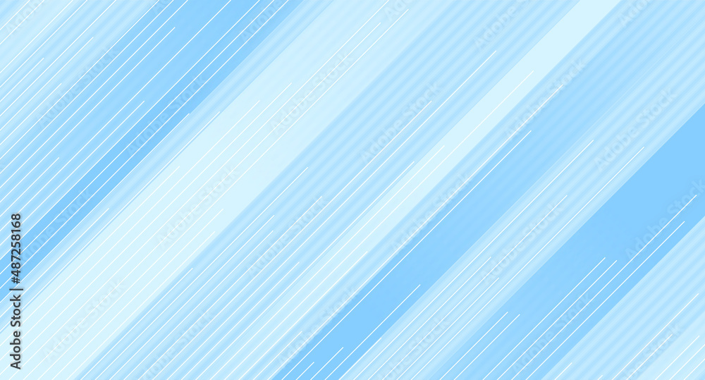 Blue white minimal lines and stripes abstract tech geometric background. Vector design