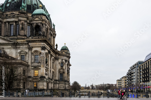 Berlin – December, 2016 – View of the Berliner Dom (Berlin Cathedral), a monumental German Evangelical church and dynastic tomb (House of Hohenzollern) on the Museum Island in central Berlin photo