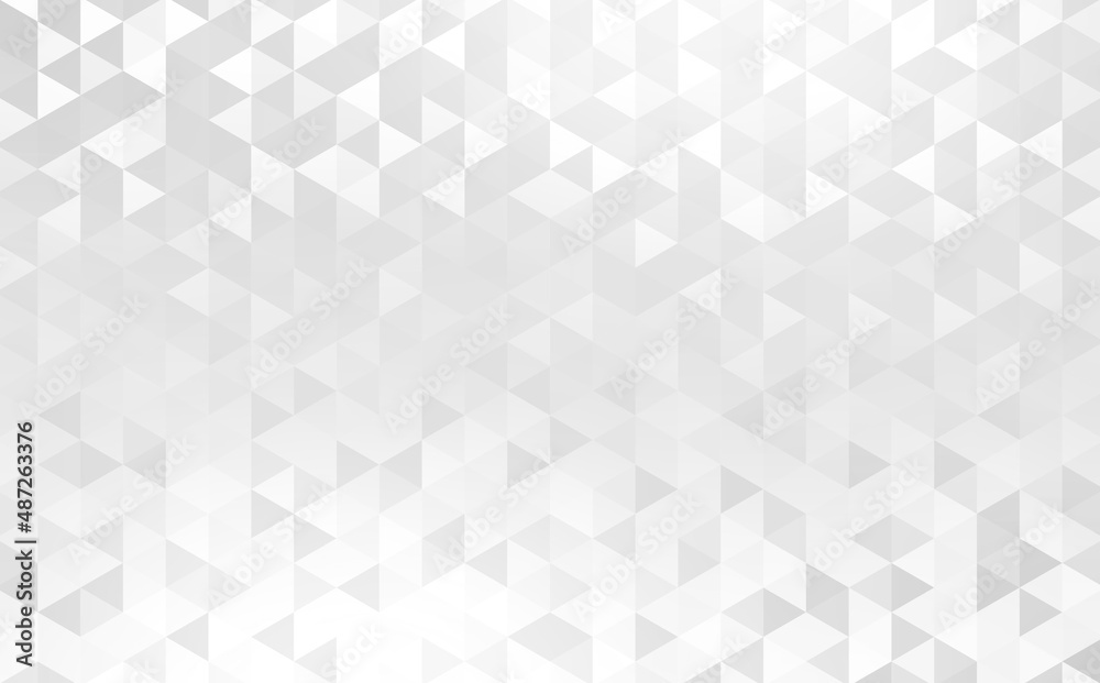 Brilliance triangle white geometric background. Shiny abstract blank texture. - obrazy, fototapety, plakaty 