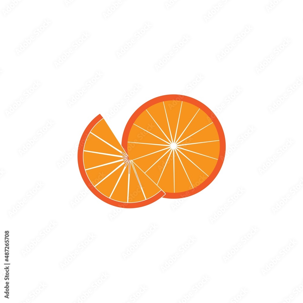 Orange logo design Vector icon illustration design Orange logo design Vector icon illustration design