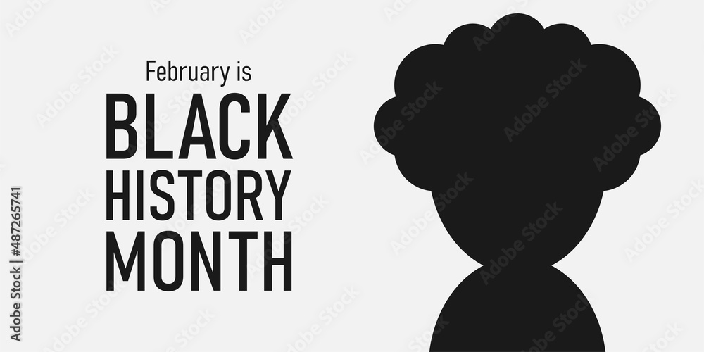 Black history month celebrate holiday concept template for background, banner, card, poster