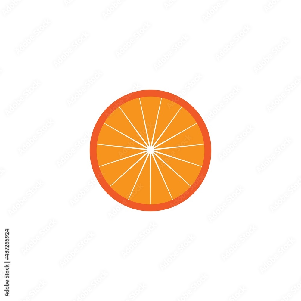 Orange logo design Vector icon illustration design Orange logo design Vector icon illustration design