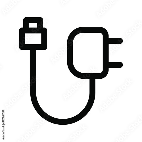 electric plug isolated on white