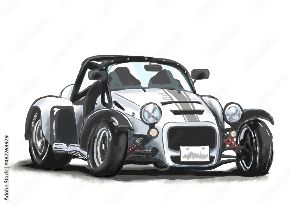 アナログ風クラシックオープンカー アナログ風クラシックオープンカー