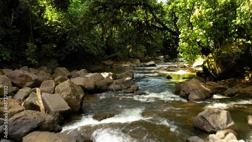 Refreshing river in Costa Rica photo