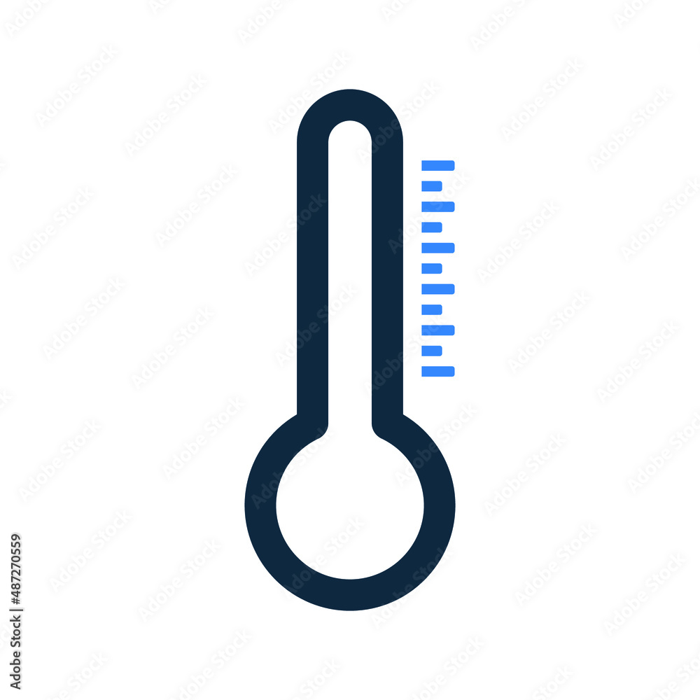Temperature, measure icon. Simple editable vector illustration.
