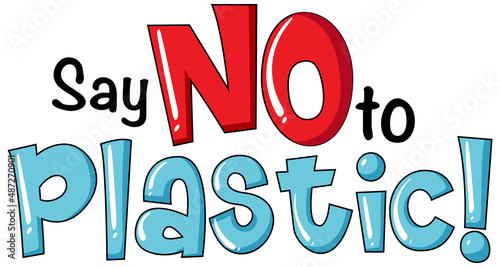 Say no to plastic typography logo design