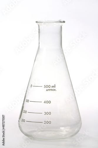 Empty conical flask