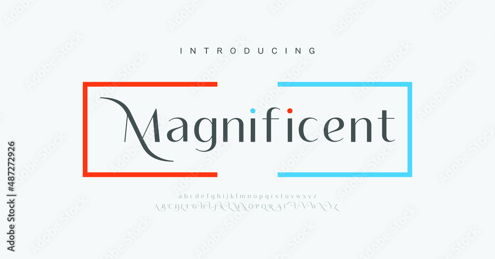 MAGNIFICENT modern luxury tech abstract technology futuristic alphabet ...