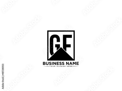 Letter GF Logo Vector, Monogram Initial letter gf g f logo template design