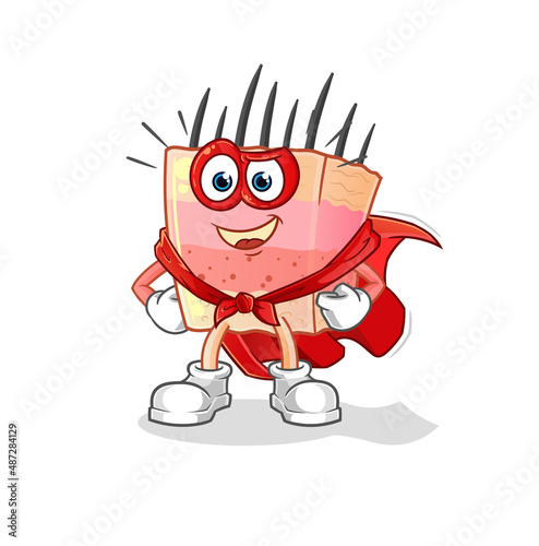 skin structure heroes vector. cartoon character