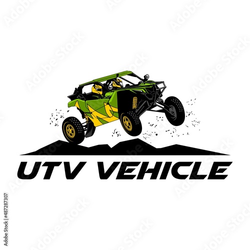 utv vehicle design logo icon vector	