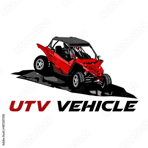 utv vehicle design logo icon vector	