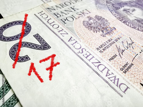 Geld Polnische Zloty PLN und die Inflation in Polen