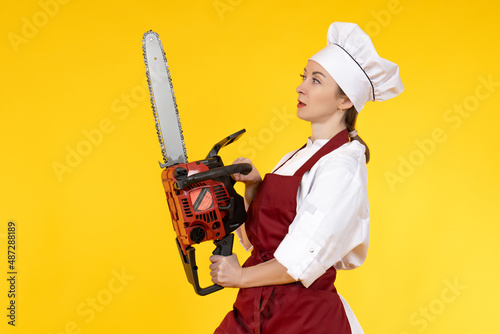 Chainsaw chef. It symbolize...