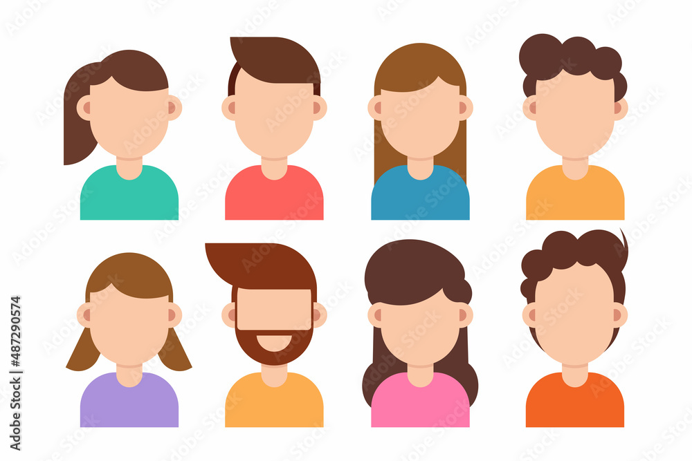 People character icon flat design vector illustration People character icon flat design vector illustration
