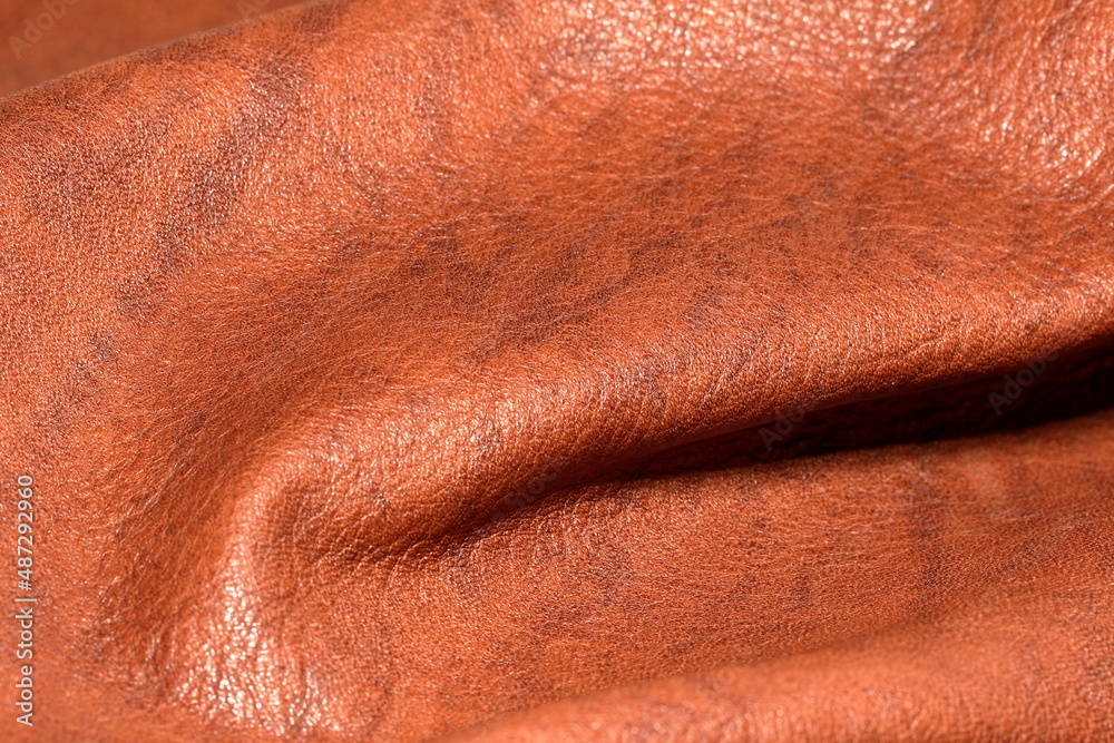 Fotografie the texture of genuine calfskin of the highest quality of dressing