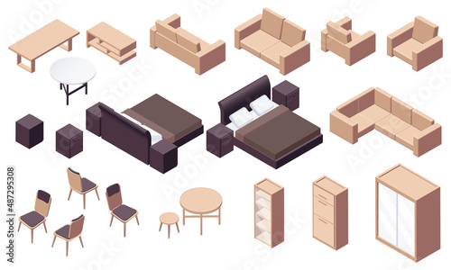 Home Furniture Icon Set