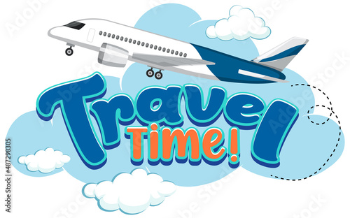 Travel Time typography design