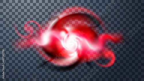 Modern magic witchcraft symbols with strange flame spark. 