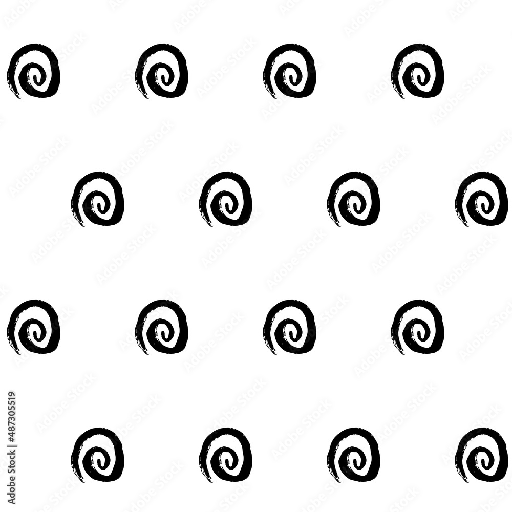 Seamless hand drawn pattern with different spots. Abstract strokes texture for fabric, paper, textile, apparel. Vector illustration Seamless hand drawn pattern with different spots. Abstract strokes texture for fabric, paper, textile, apparel. Vector illustration