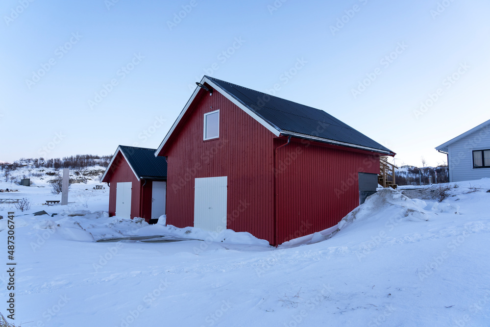Cabins on the island of Tromsø Norway Cabins on the island of Tromsø Norway