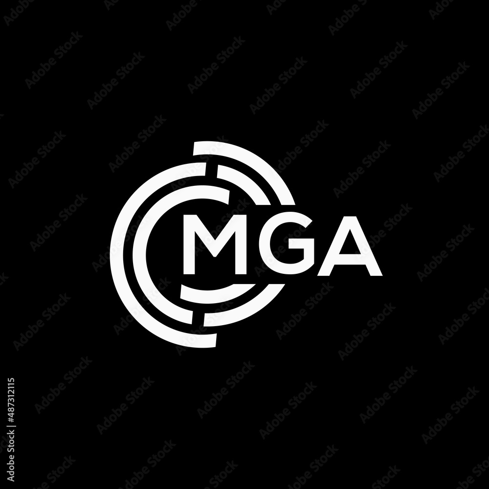MGA letter logo design on black background.MGA creative initials letter logo concept.MGA vector letter design. MGA letter logo design on black background.MGA creative initials letter logo concept.MGA vector letter design.