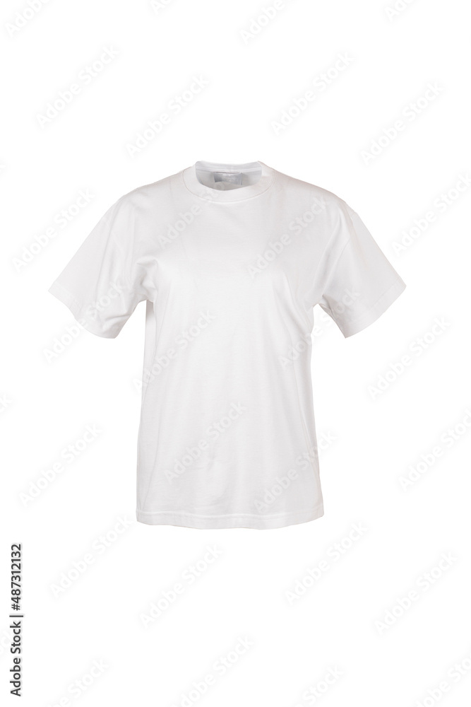 white t-shirt on a white background white t-shirt on a white background