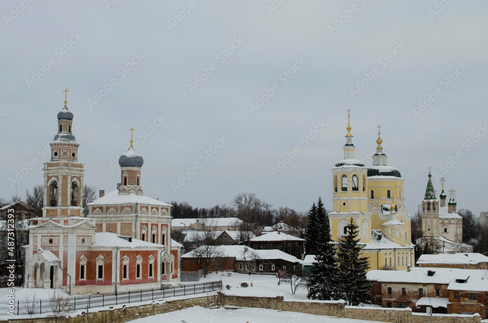 Church of Elijah the Prophet and Assumption Church in Serpukhov, Moscow Region, Russia
