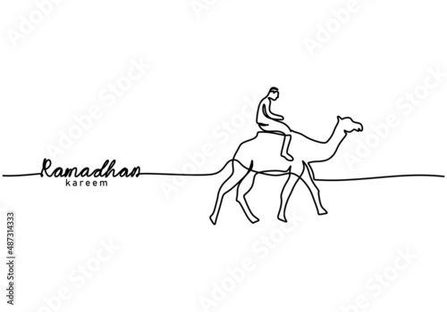 One continuous single line ...