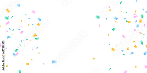 Background vector illustration with confetti. Beautiful colors for parties or celebrations.
