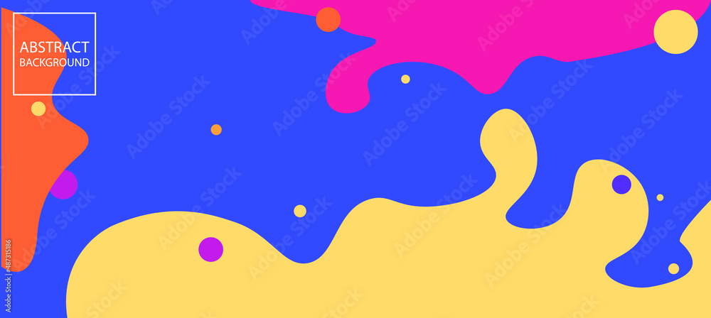Instagram colors. Colorful Modern background with organic abstract elements and dynamic shapes. Vector illustration in flat minimalistic style. 
Design template for creative ideas like poster or busin