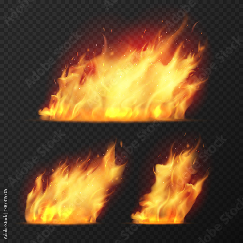 Realistic Fire Set