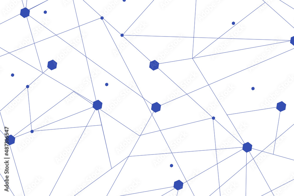 Network abstract connection isolated on white background. Network technology background with dots and lines. Ai background. Modern abstract concept. Ai background vector, network technology	