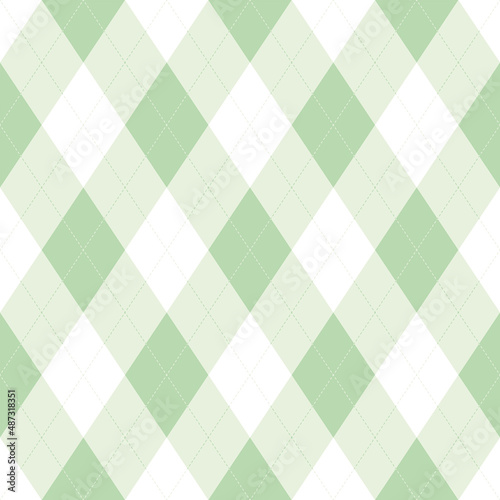 Argyle vector seamless pattern. Classic abstract geometric textile print imitation. Old fashioned knitted fabric pattern made of diamonds or lozenges.